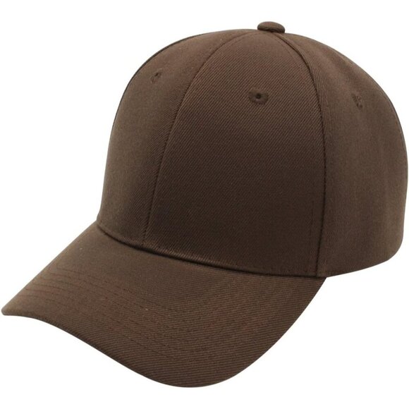 Baseball Dark Brown Cap Men Women Hat